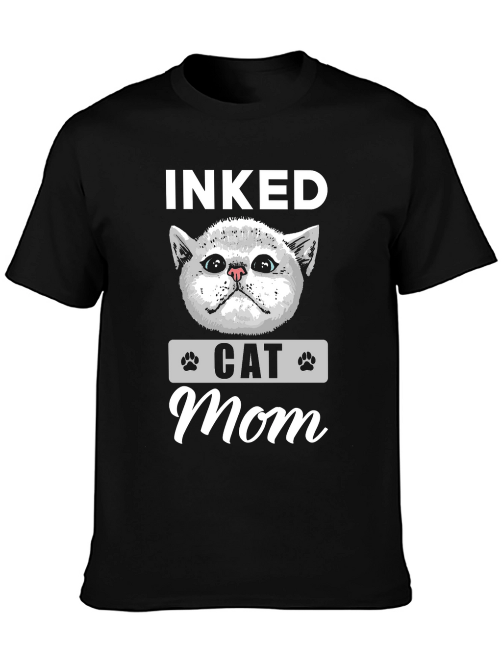 Inked Cat Mom T-Shirt - Cute Graphic Tee
