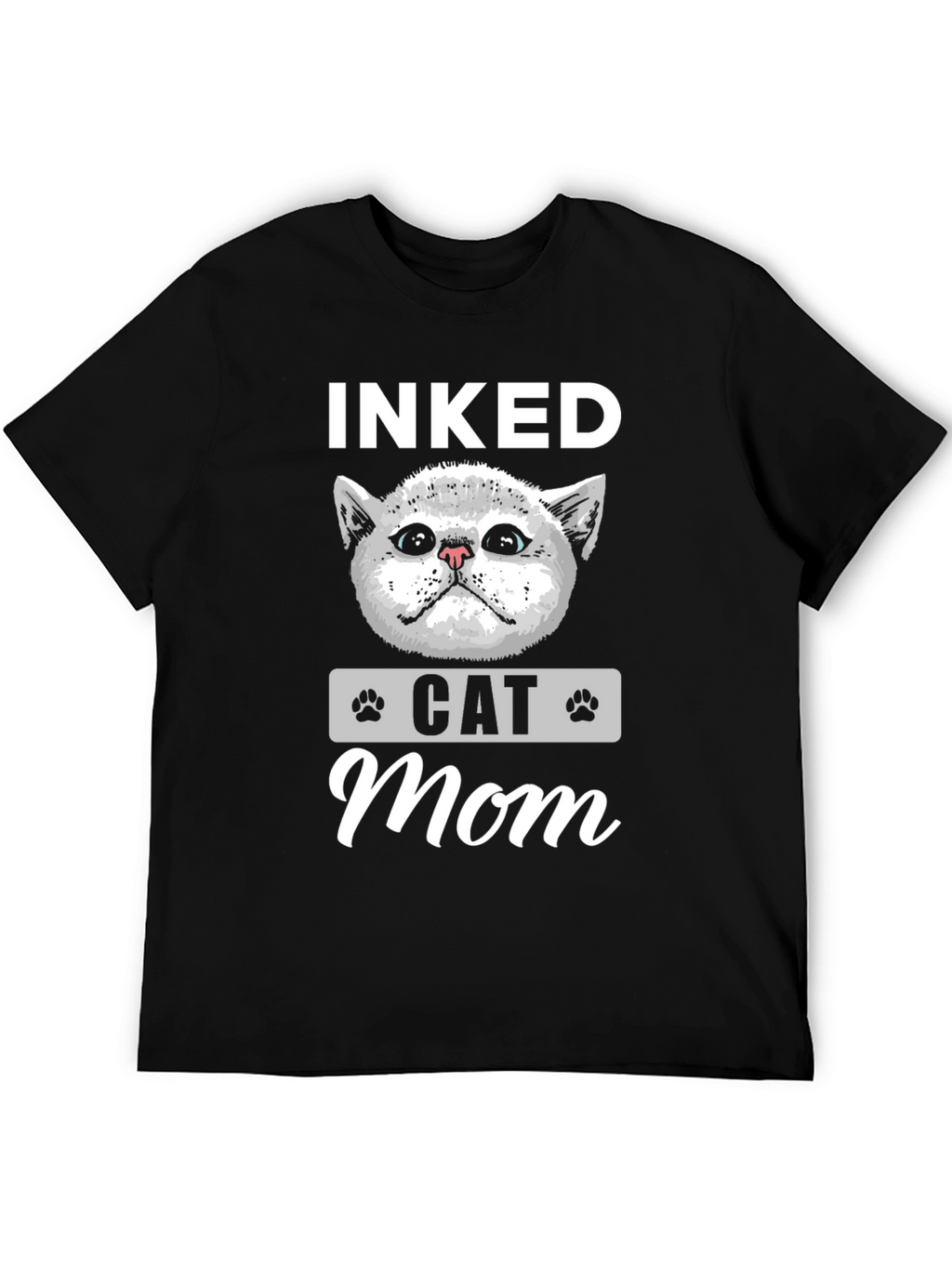 Inked Cat Mom T-Shirt - Cute Graphic Tee