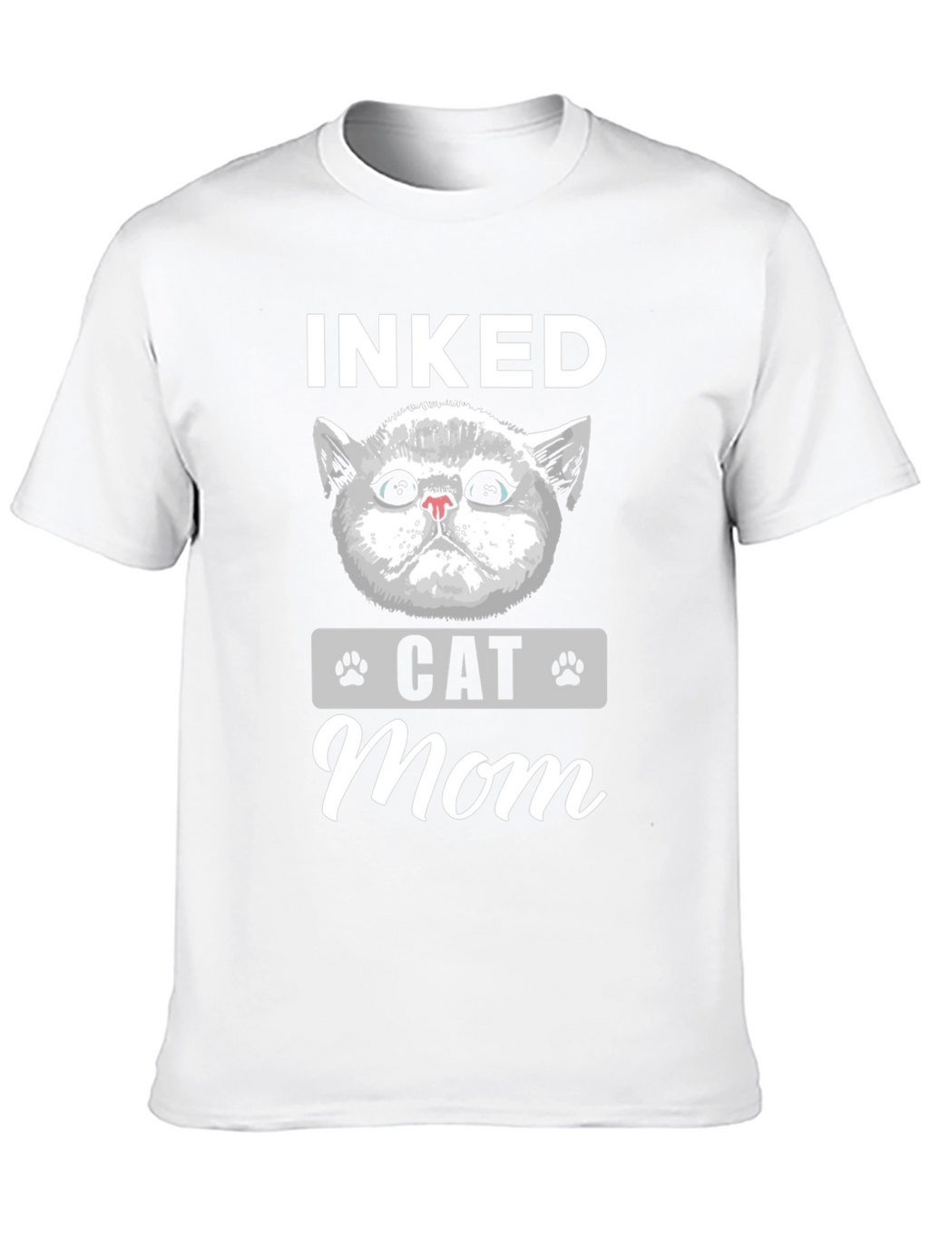 Inked Cat Mom T-Shirt - Cute Graphic Tee