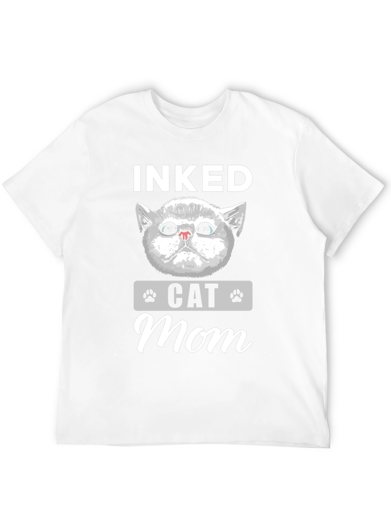Inked Cat Mom T-Shirt - Cute Graphic Tee