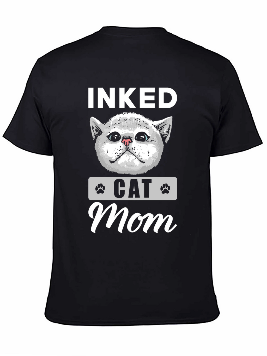 Inked Cat Mom T-Shirt - Cute Graphic Tee