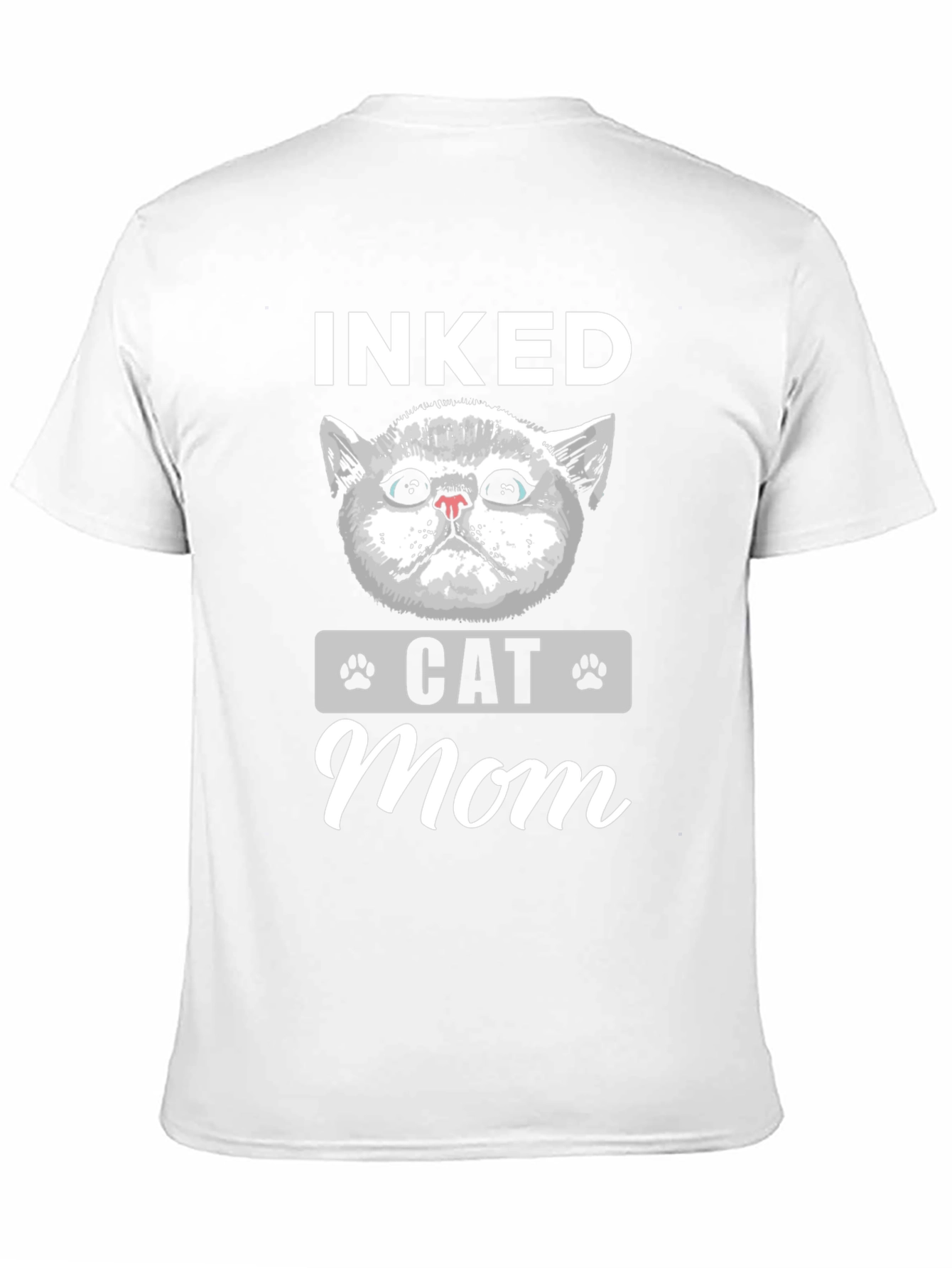 Inked Cat Mom T-Shirt - Cute Graphic Tee