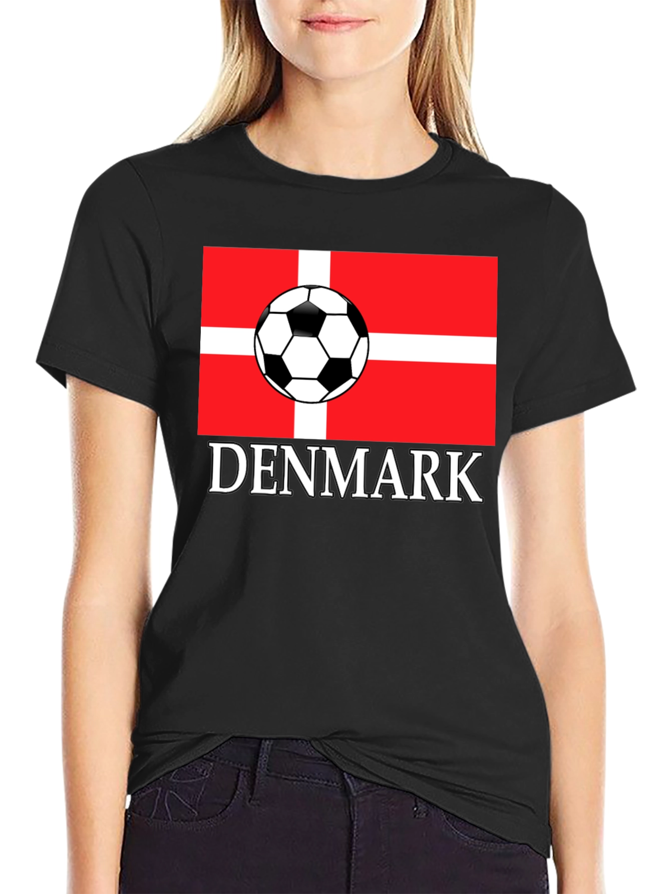 Denmark Soccer Flag T-Shirt