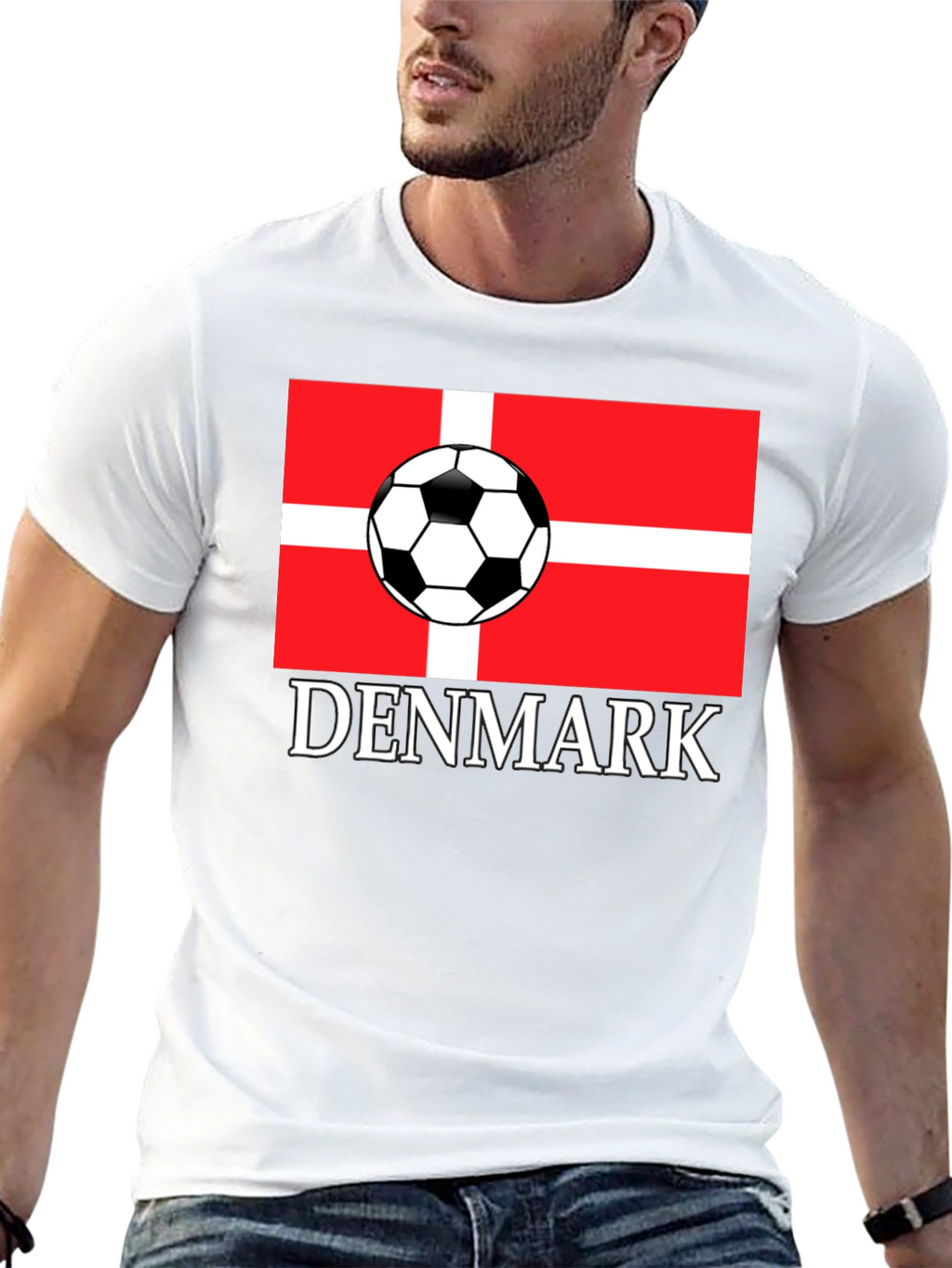 Denmark Soccer Flag T-Shirt