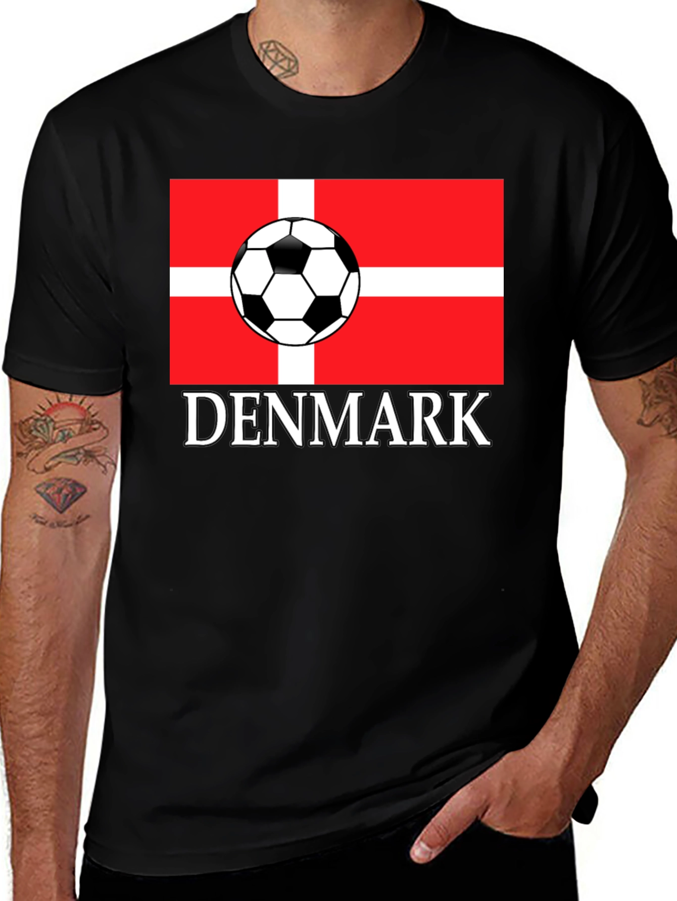 Denmark Soccer Flag T-Shirt