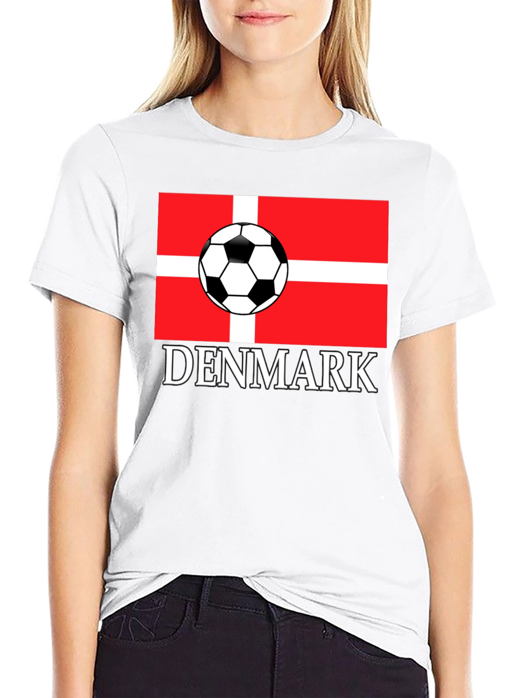 Denmark Soccer Flag T-Shirt