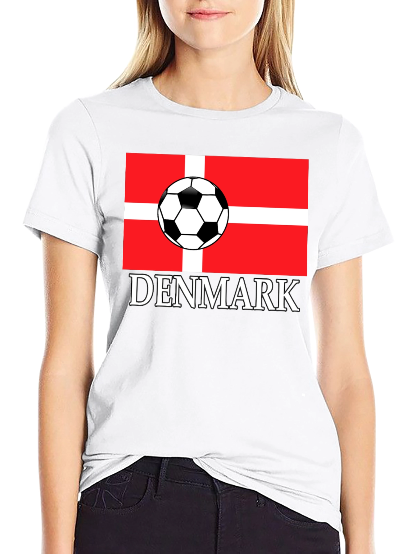 Denmark Soccer Flag T-Shirt