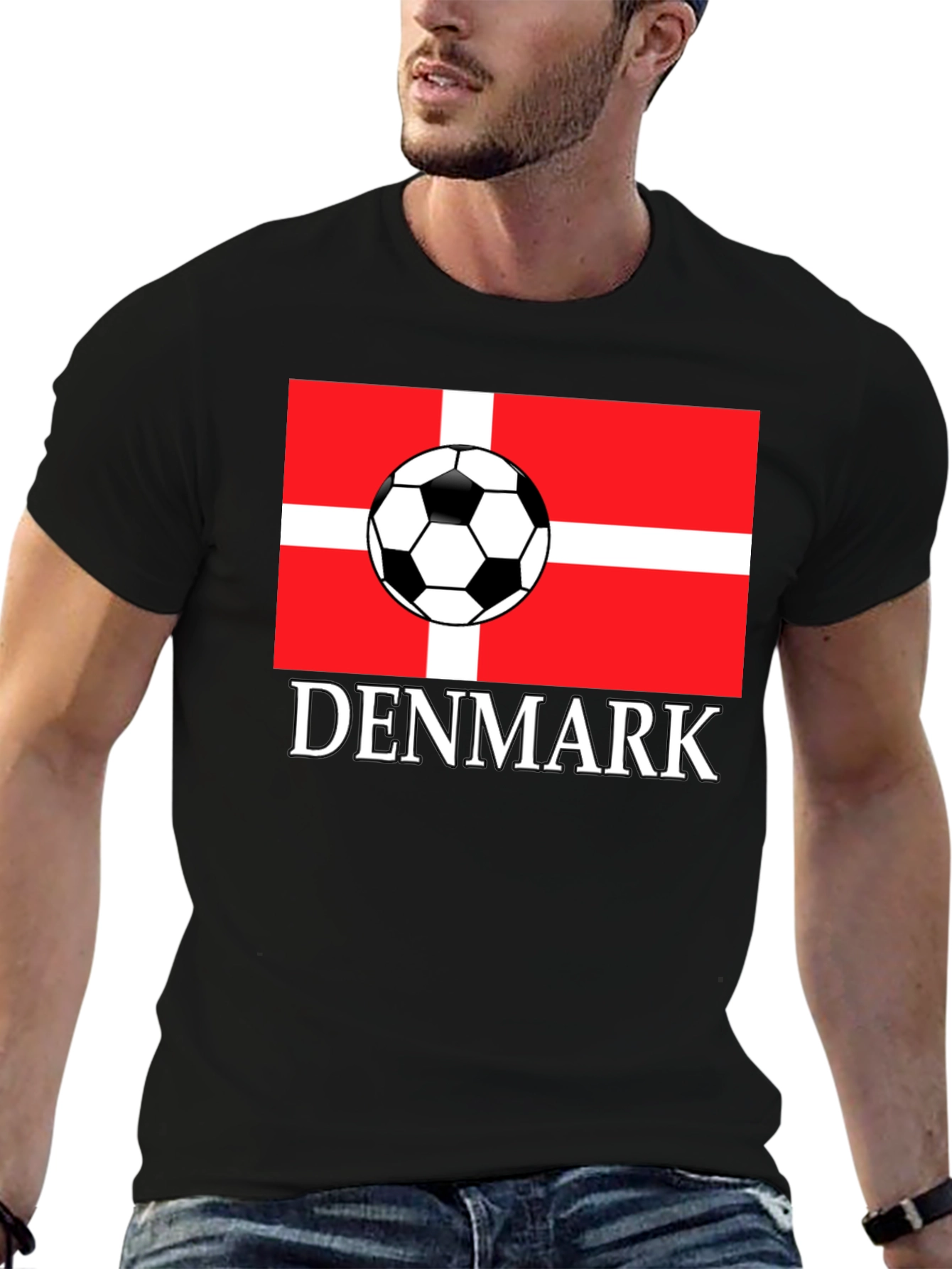 Denmark Soccer Flag T-Shirt