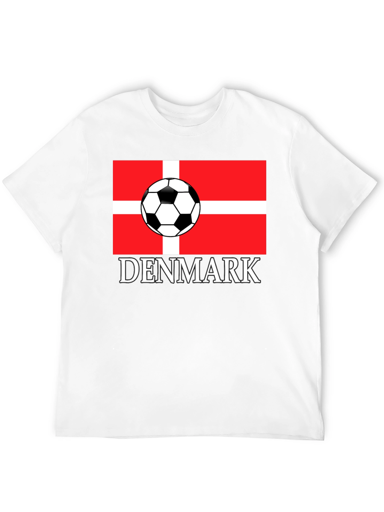 Denmark Soccer Flag T-Shirt