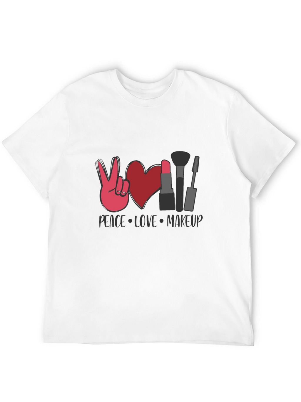 Peace Love Makeup Graphic Tee