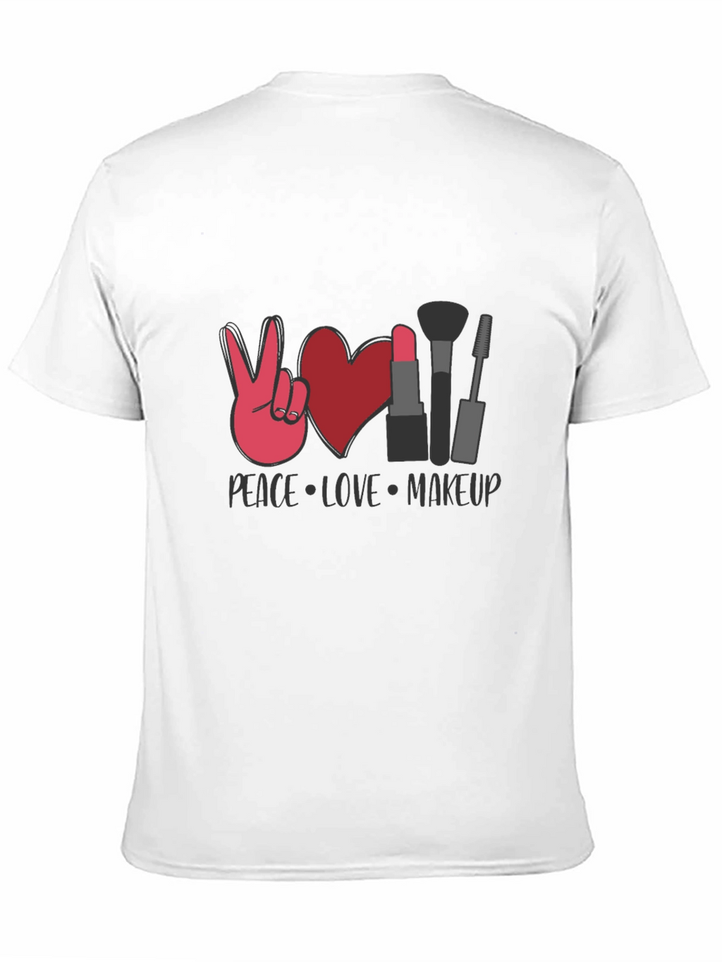Peace Love Makeup Graphic Tee