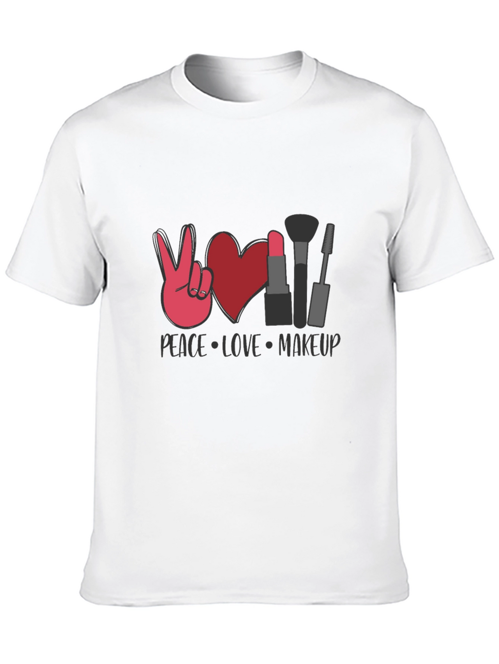 Peace Love Makeup Graphic Tee