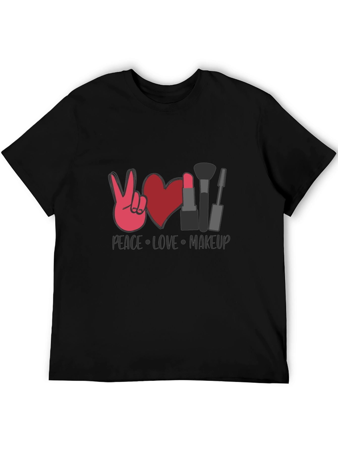 Peace Love Makeup Graphic Tee