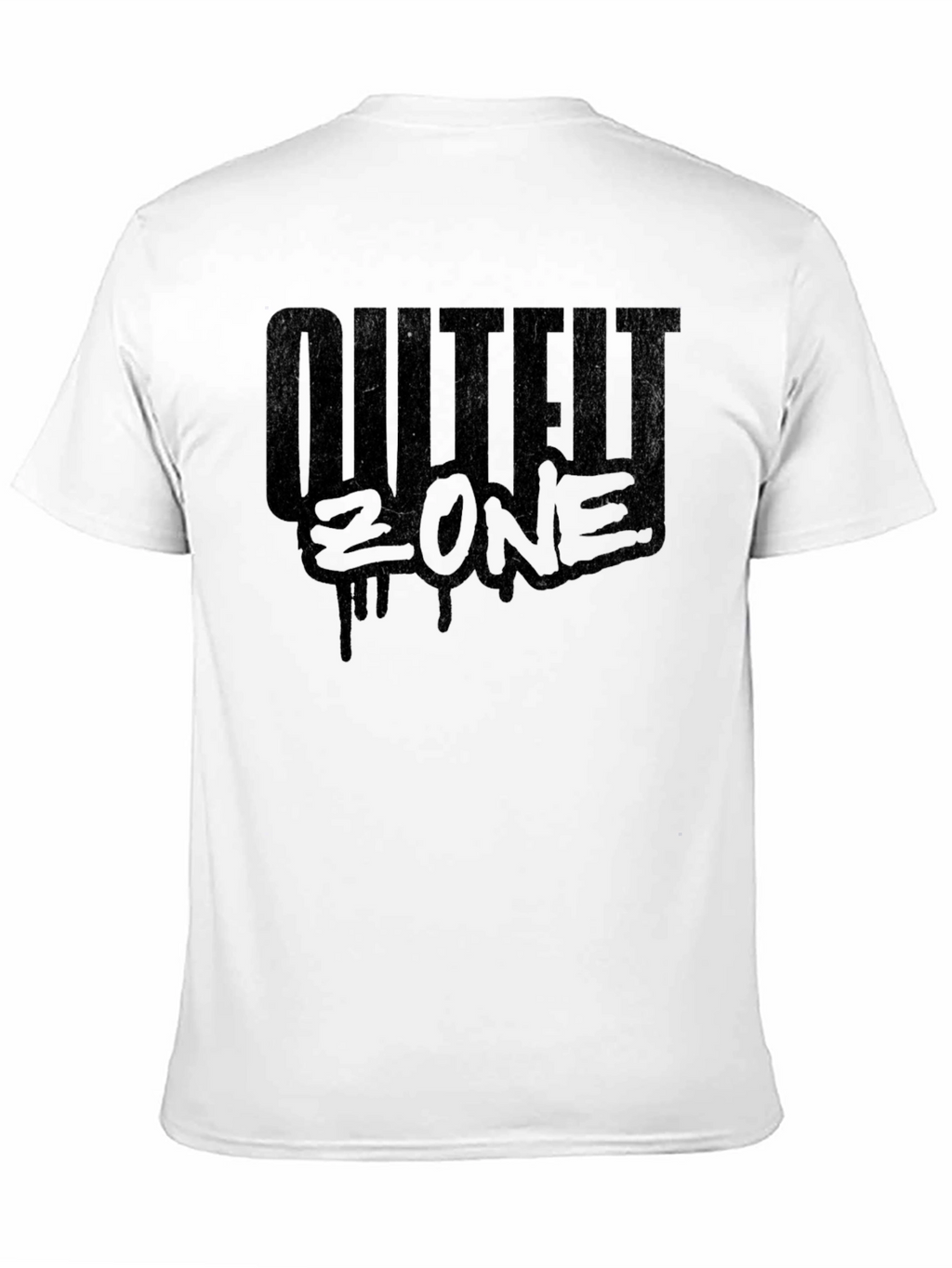 OUTLIER ZONE Black Graphic Print Mens T-Shirt