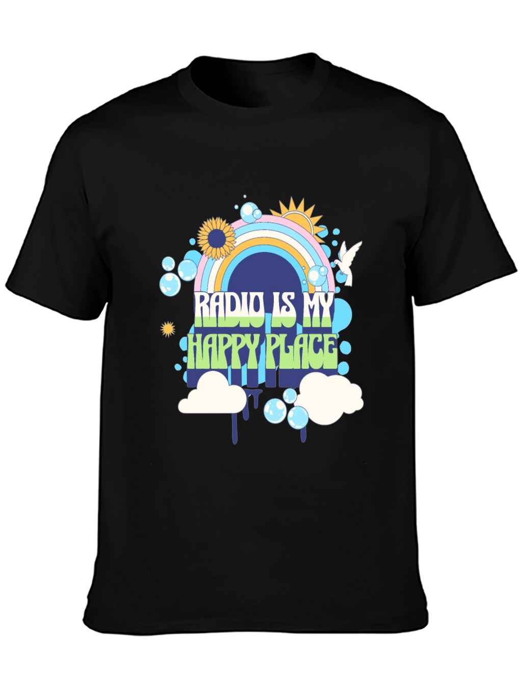 Radio Is My Happy Place Graphic Tee