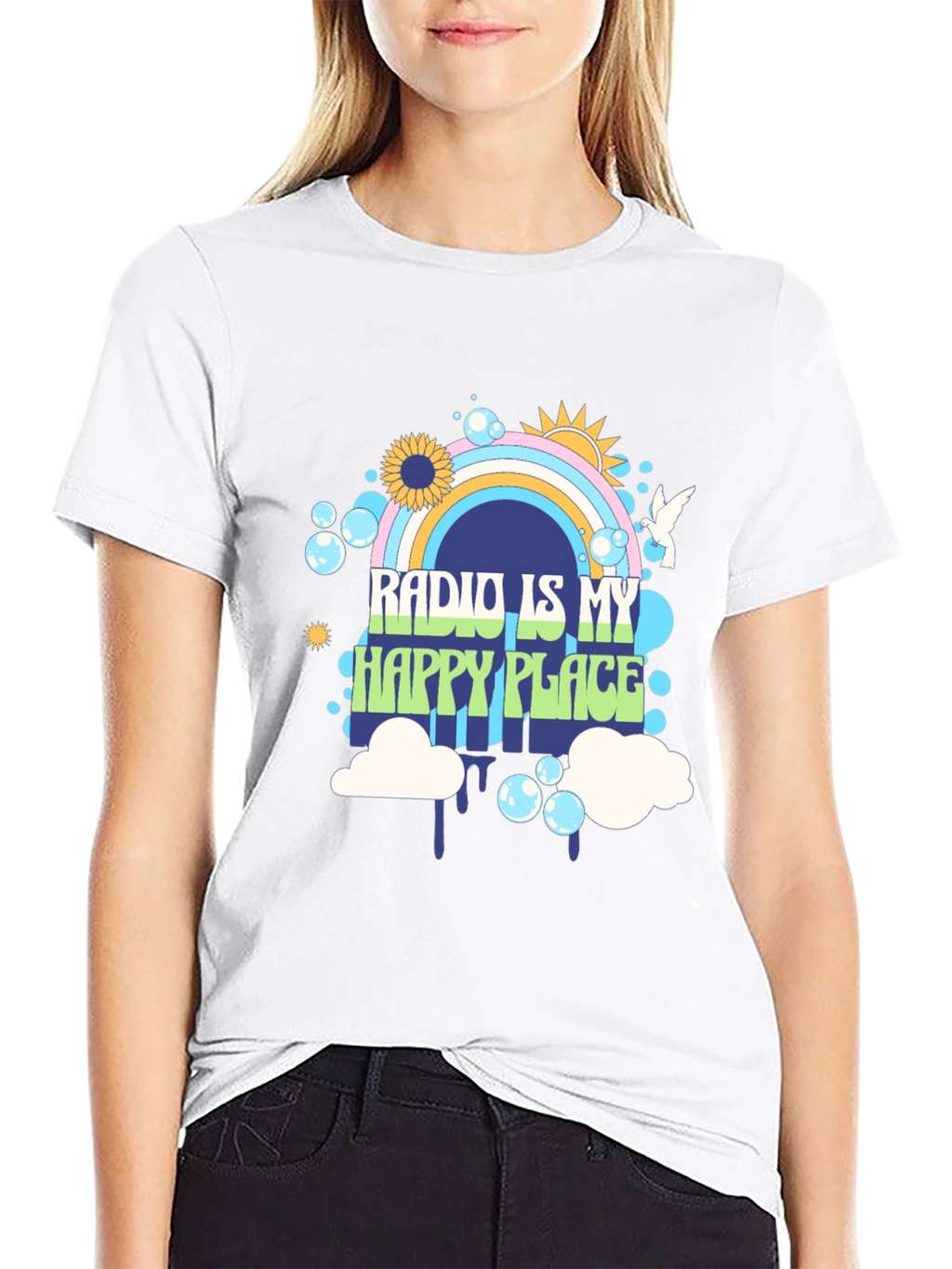 Radio Is My Happy Place Graphic Tee
