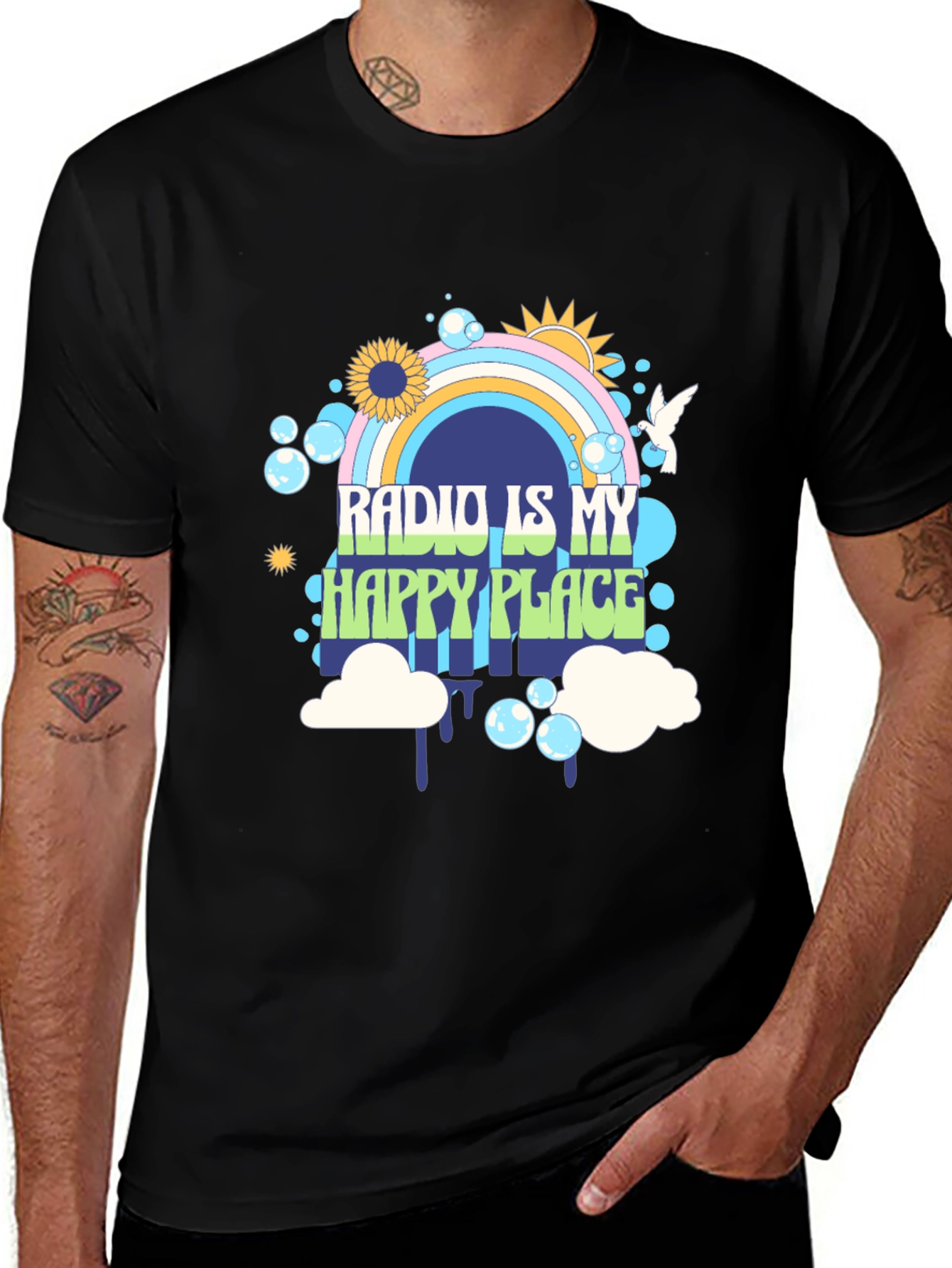 Radio Is My Happy Place Graphic Tee