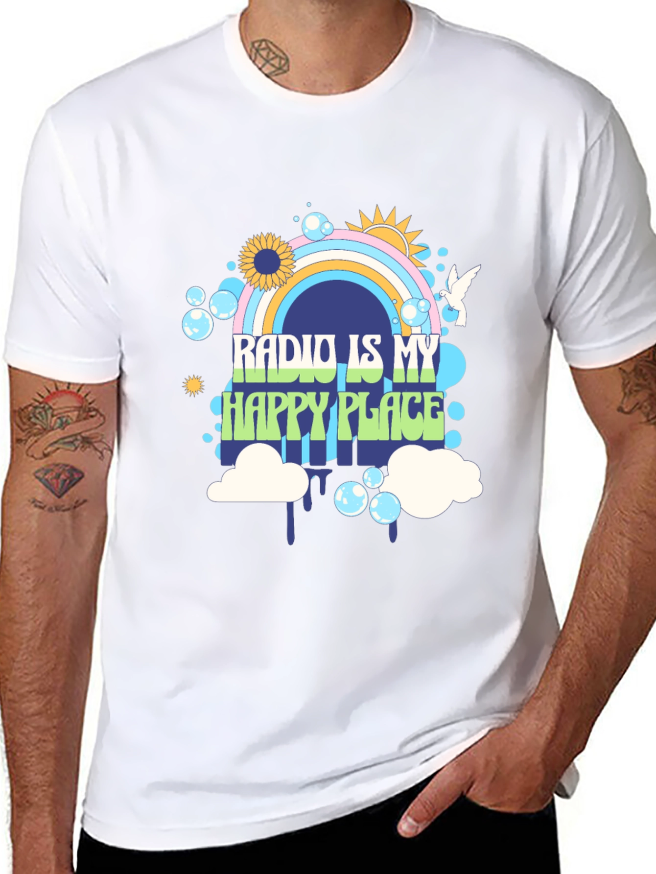 Radio Is My Happy Place Graphic Tee