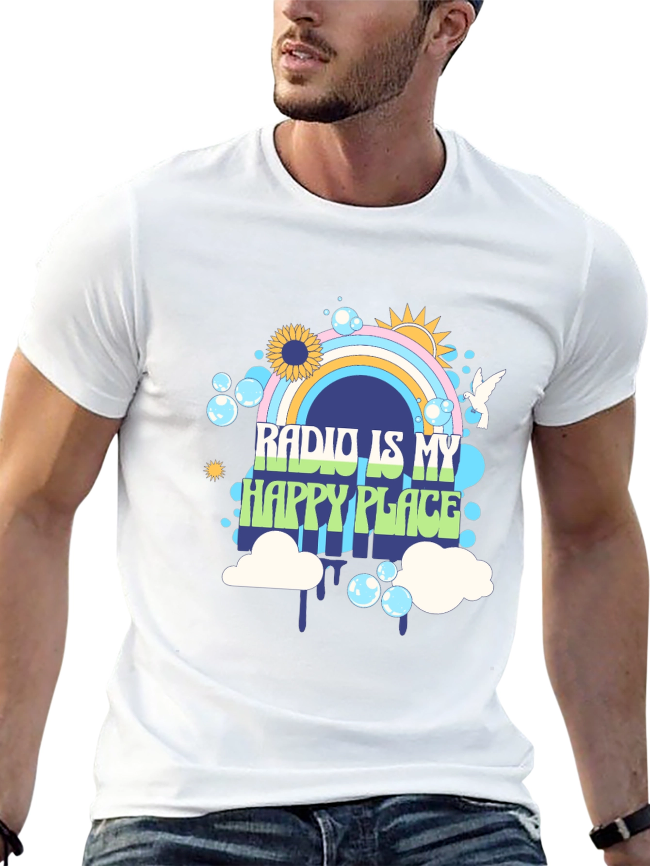Radio Is My Happy Place Graphic Tee
