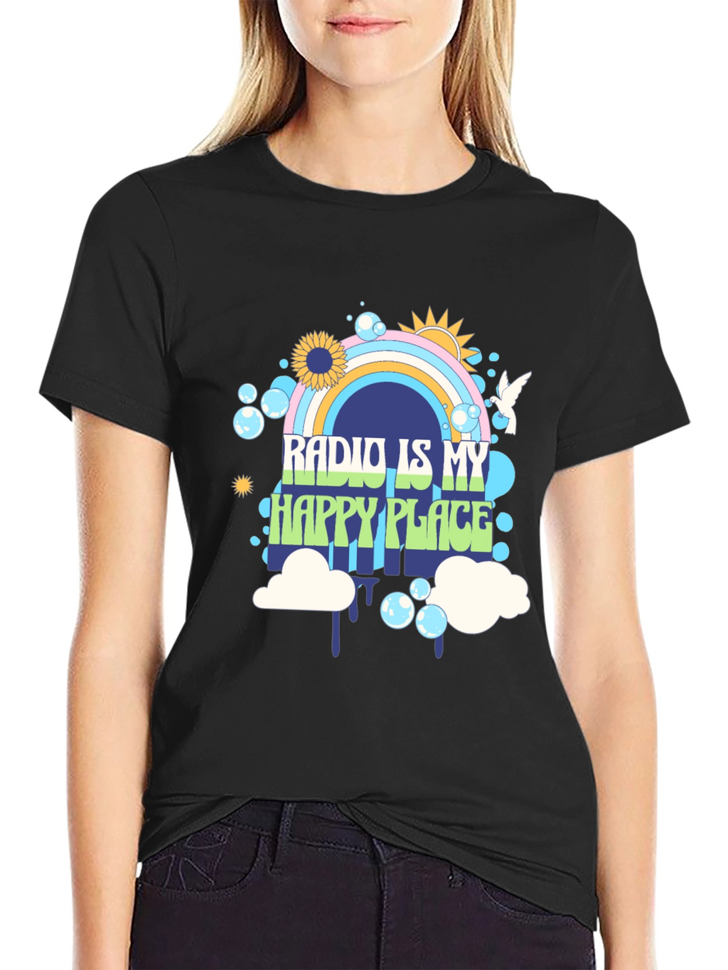 Radio Is My Happy Place Graphic Tee