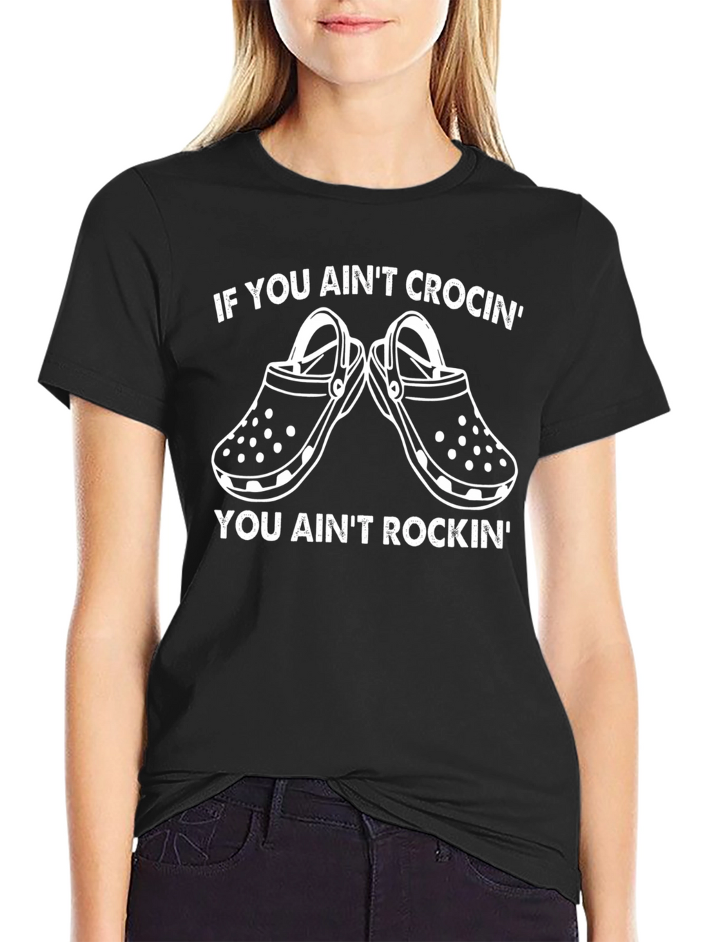Funny Crocin Rockin Graphic Tee