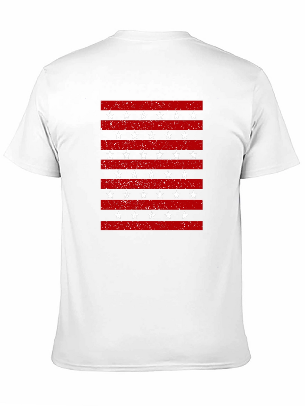 Patriotic Stripes & Stars Graphic T-Shirt
