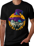 Halloween Wolf Witch Hat T-Shirt