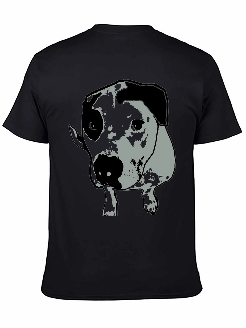 Dog Graphic Tee - Unisex Black T-Shirt