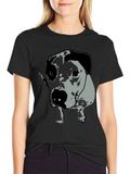 Dog Graphic Tee - Unisex Black T-Shirt