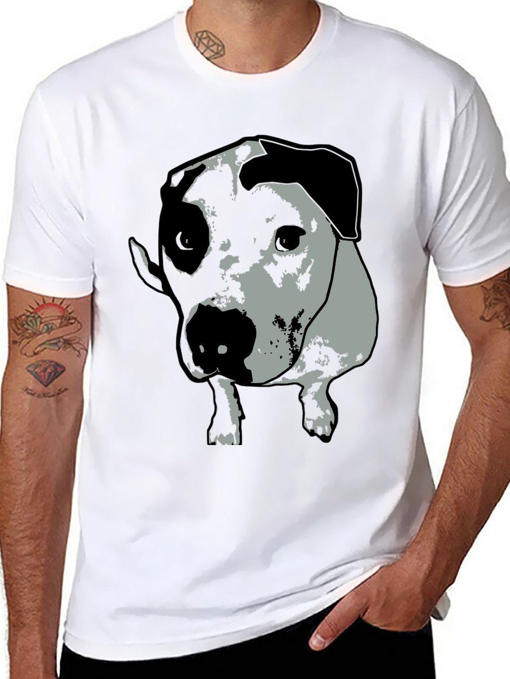 Dog Graphic Tee - Unisex Black T-Shirt