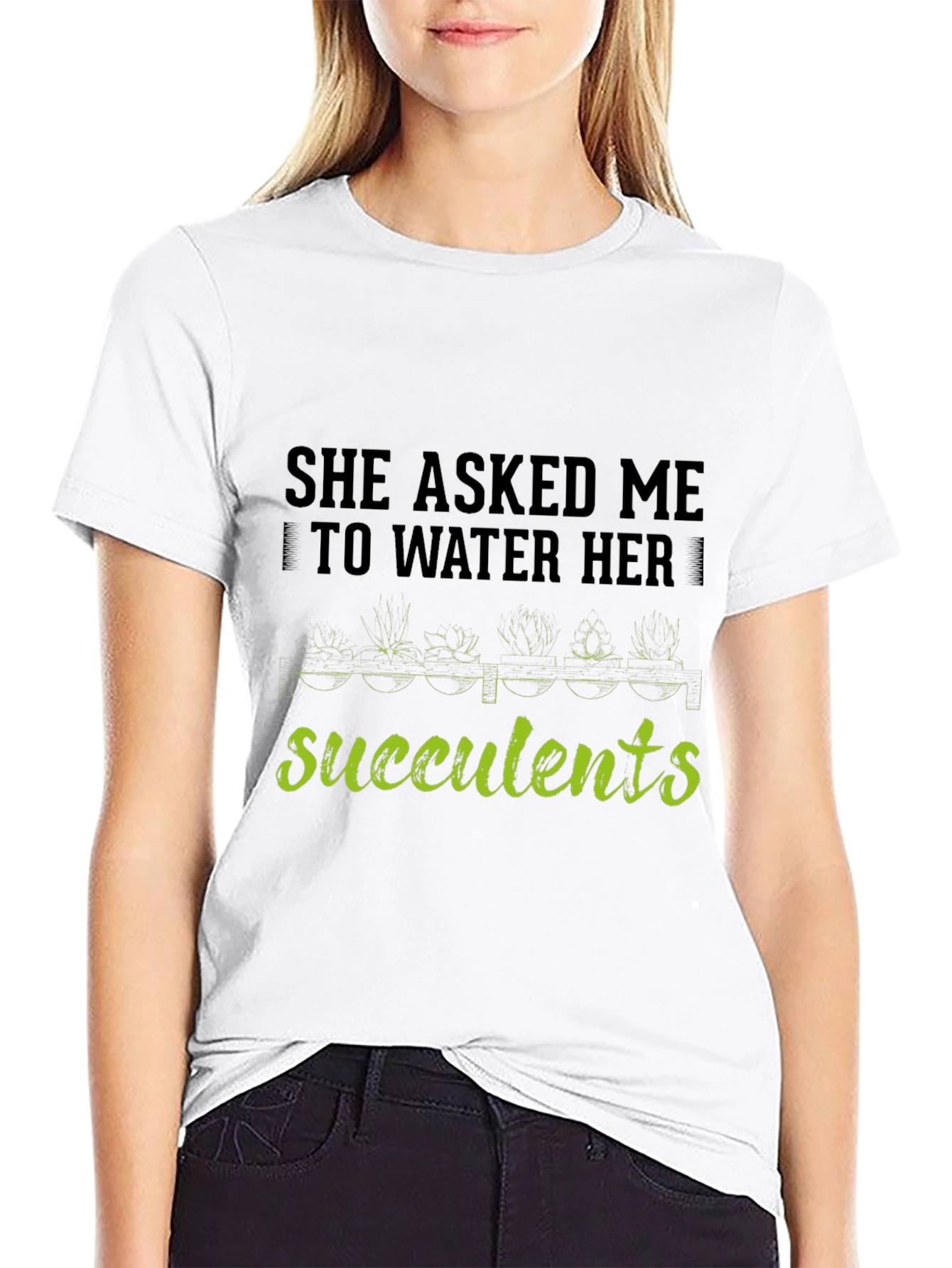 Succulents Graphic T-Shirt - Gardener Humor Tee