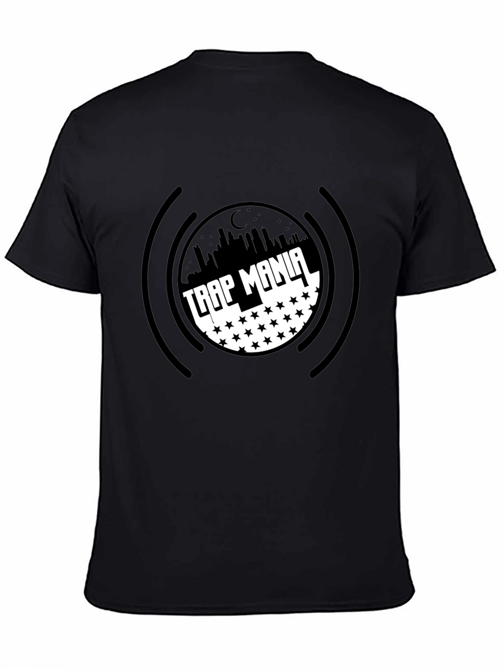 Trap Mania Black Graphic T-Shirt