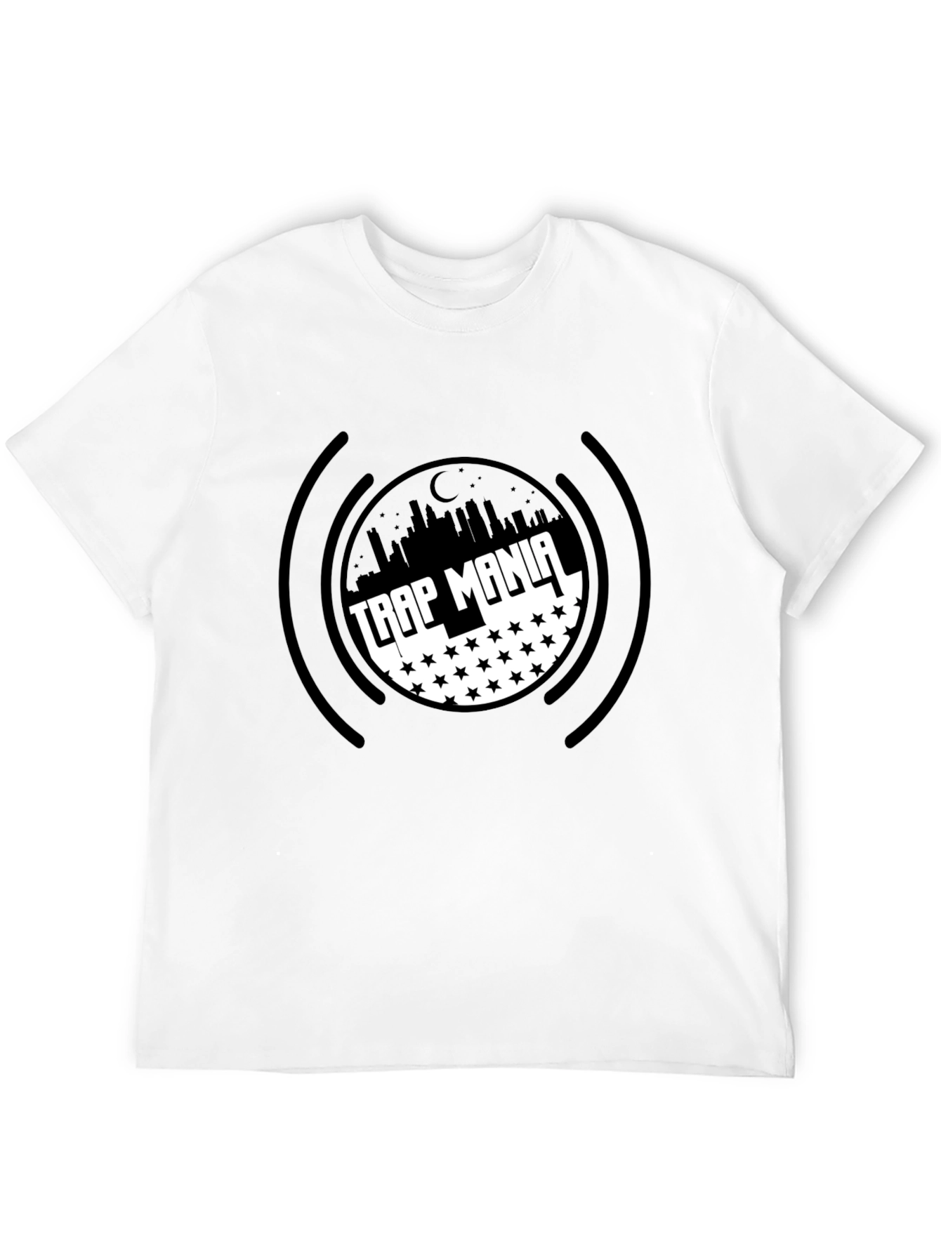 Trap Mania Black Graphic T-Shirt