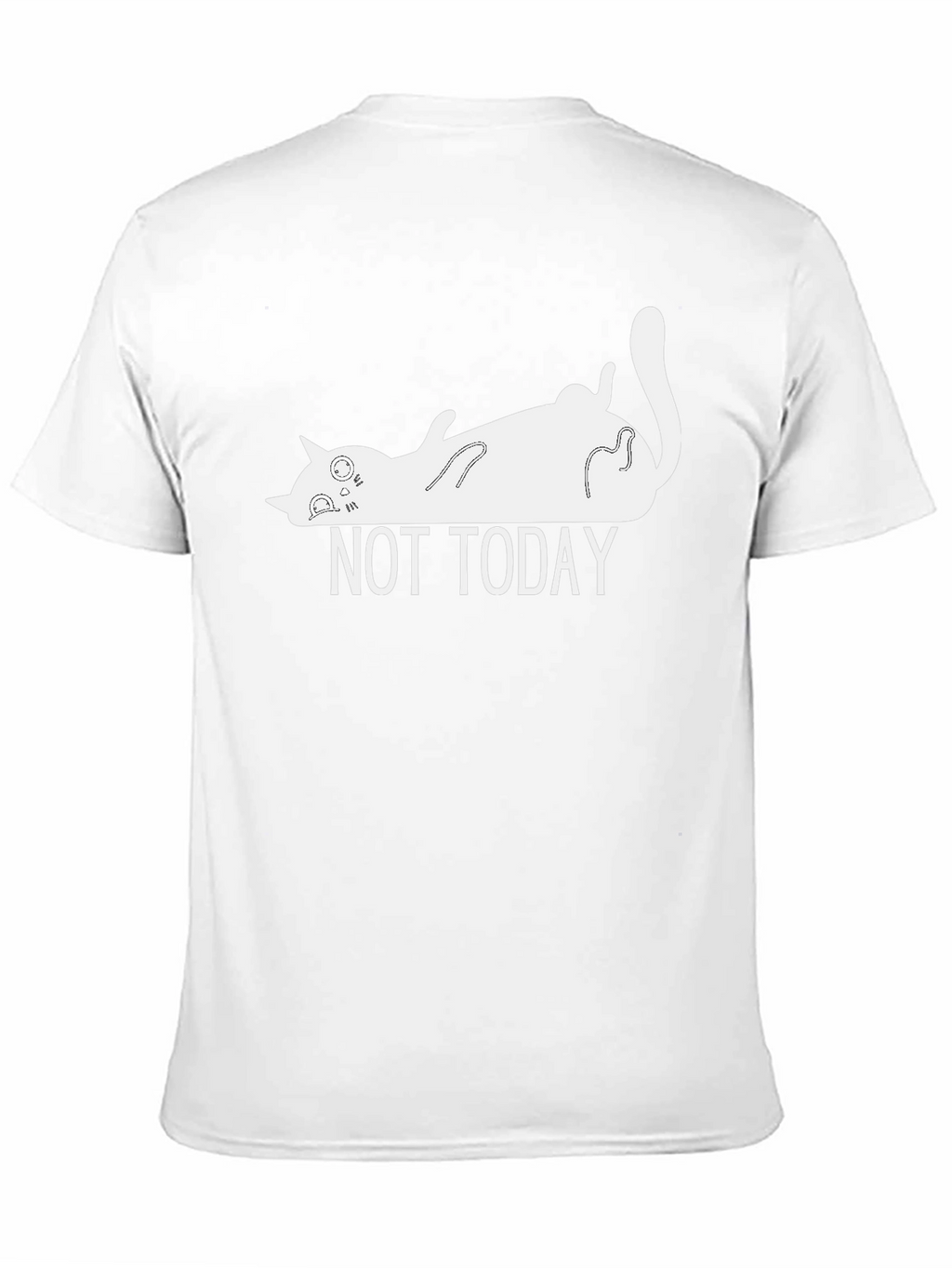 Not Today Cat T-Shirt - Funny Lazy Cat Tee