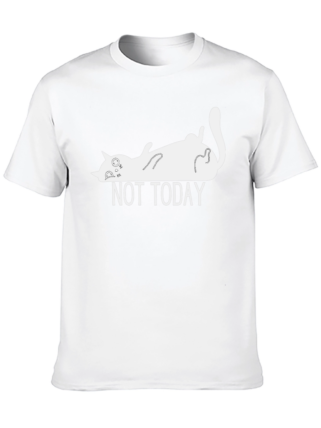 Not Today Cat T-Shirt - Funny Lazy Cat Tee