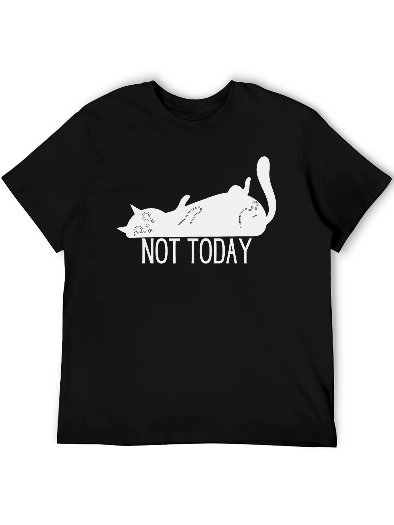 Not Today Cat T-Shirt - Funny Lazy Cat Tee