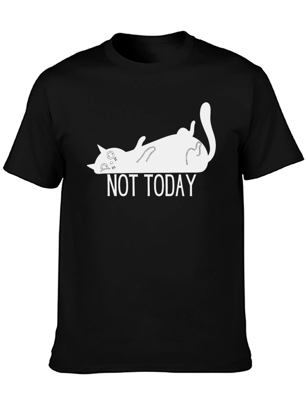 Not Today Cat T-Shirt - Funny Lazy Cat Tee