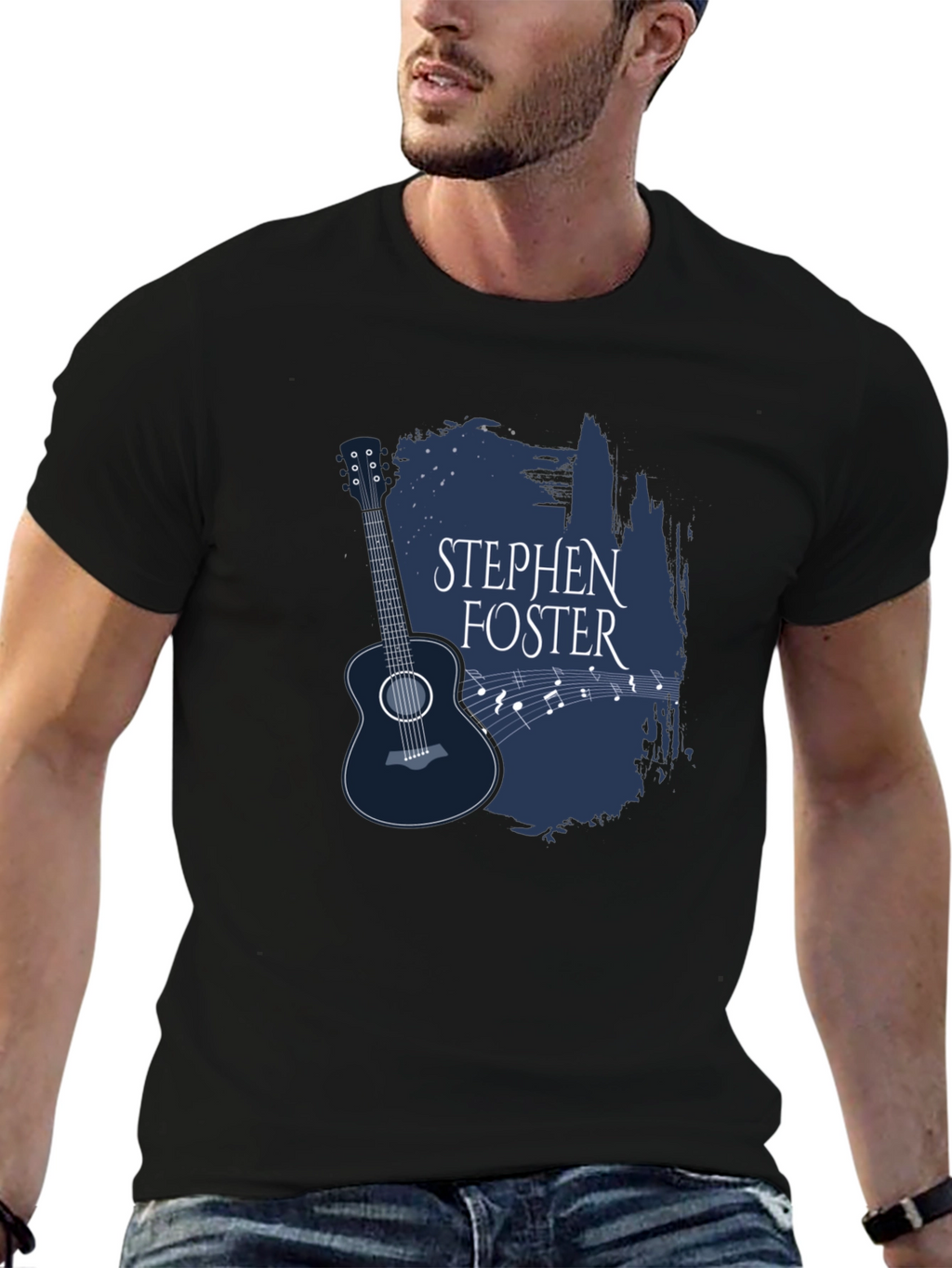 Stephen Foster Guitar Graphic Tee