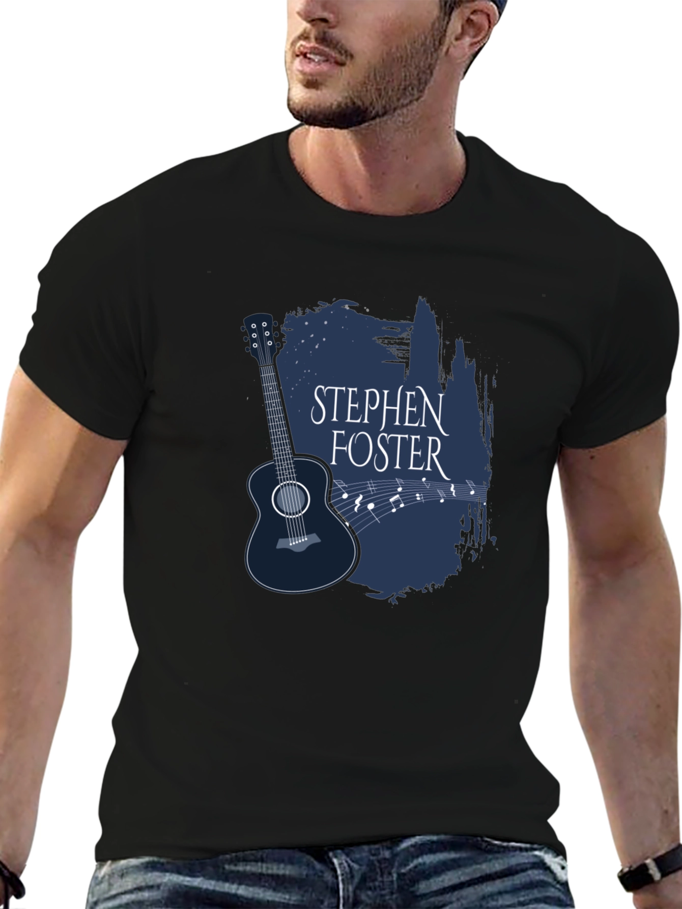 Stephen Foster Guitar Graphic Tee