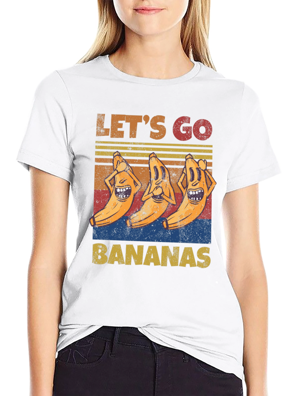 Lets Go Bananas Graphic Tee - Funny Novelty Shirt