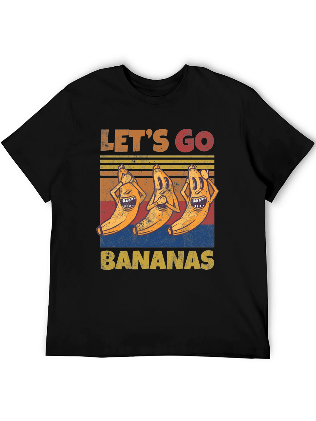 Lets Go Bananas Graphic Tee - Funny Novelty Shirt