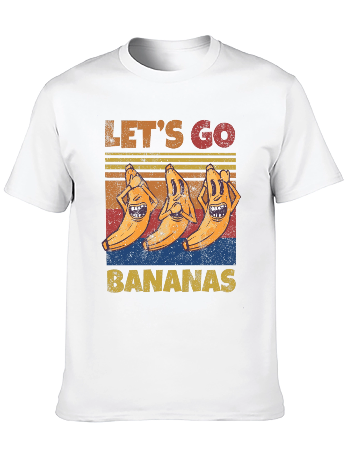 Lets Go Bananas Graphic Tee - Funny Novelty Shirt