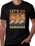 Lets Go Bananas Graphic Tee - Funny Novelty Shirt