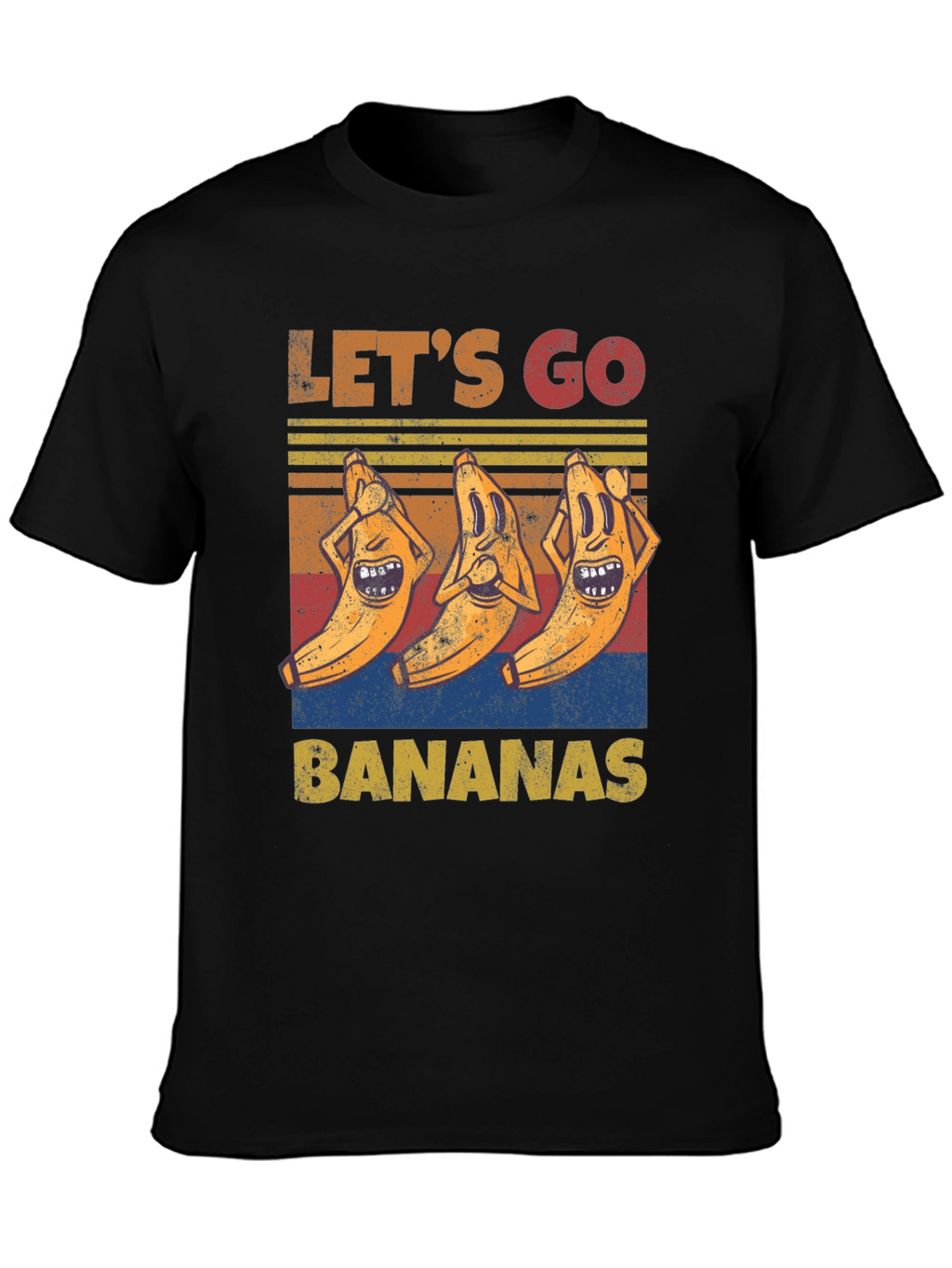 Lets Go Bananas Graphic Tee - Funny Novelty Shirt