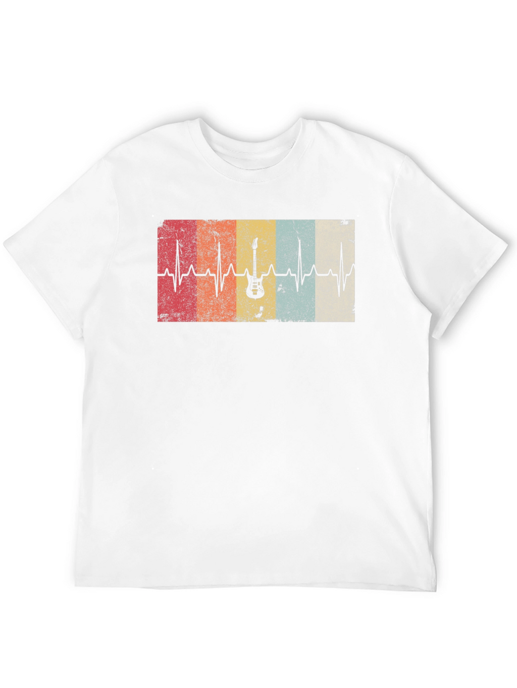 Guitar Heartbeat T-Shirt - Music Lover Tee