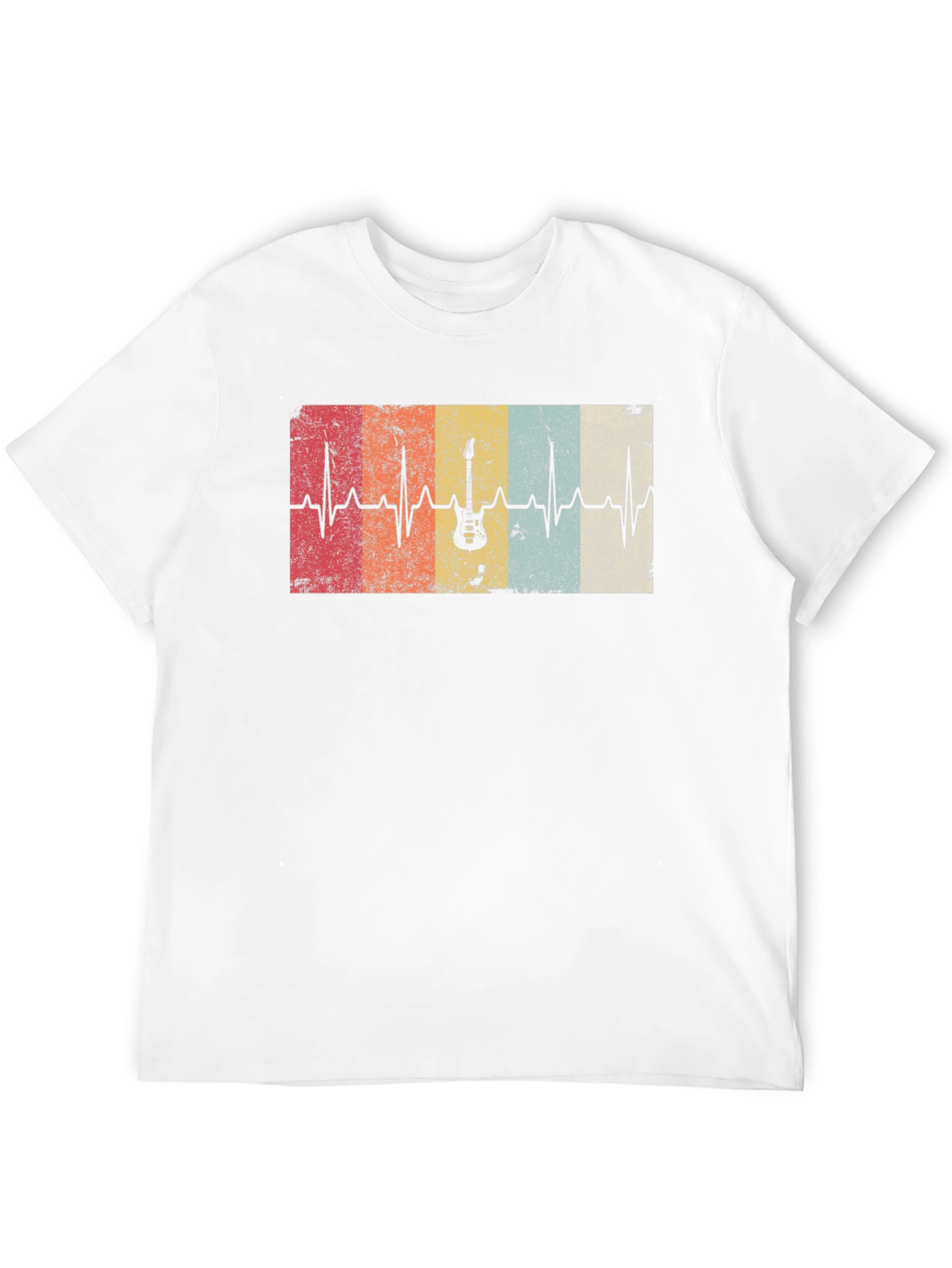 Guitar Heartbeat T-Shirt - Music Lover Tee