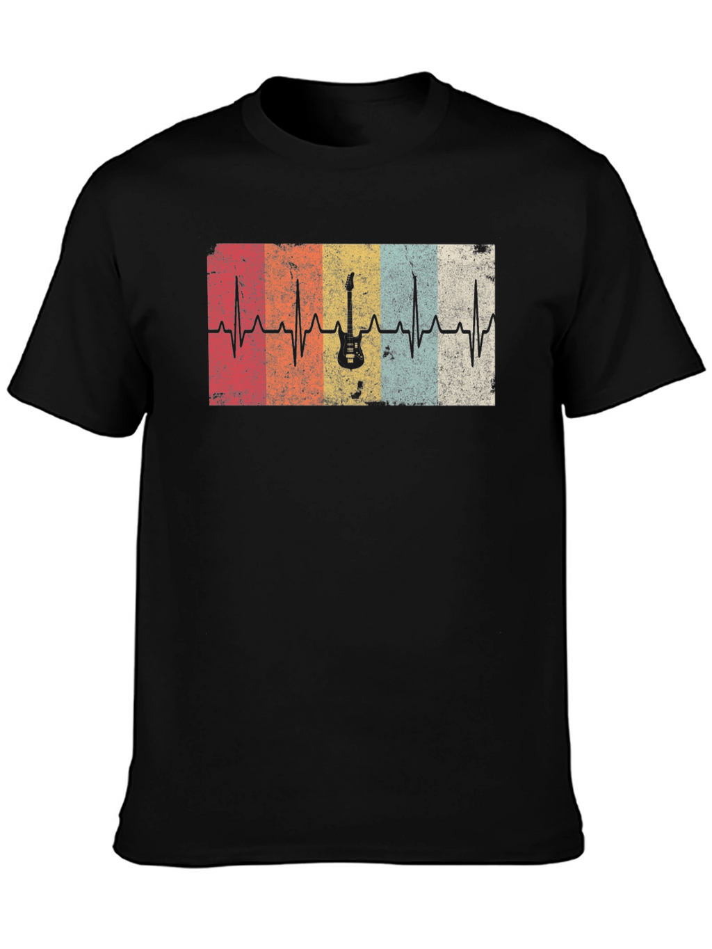 Guitar Heartbeat T-Shirt - Music Lover Tee