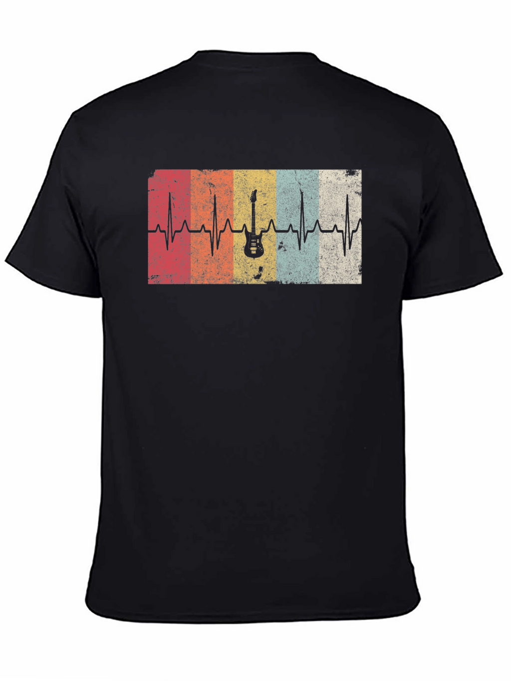 Guitar Heartbeat T-Shirt - Music Lover Tee