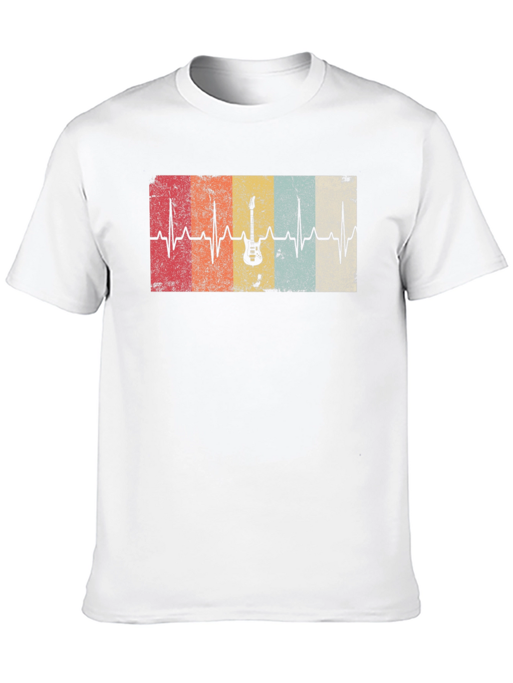 Guitar Heartbeat T-Shirt - Music Lover Tee