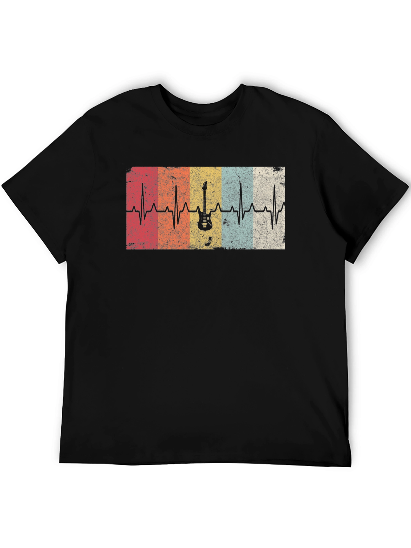 Guitar Heartbeat T-Shirt - Music Lover Tee